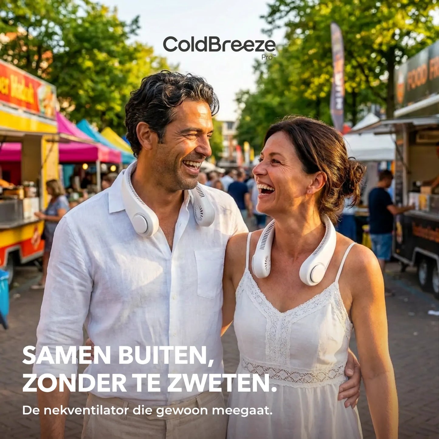 ColdBreeze Pro™ - De draagbare nekventilator die je de hele dag koel houdt