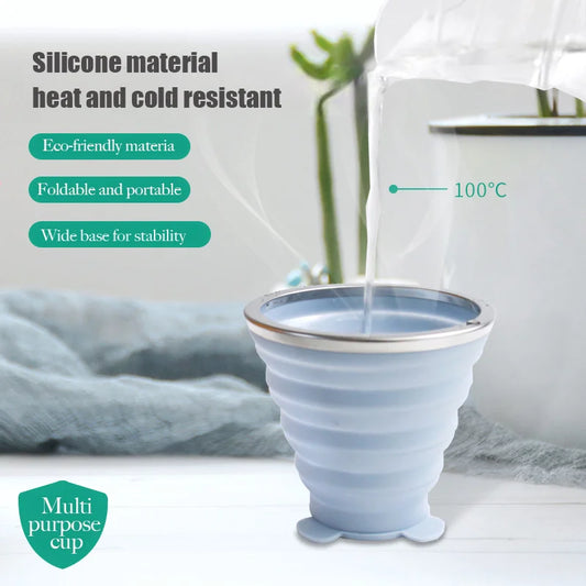 Opvouwbare Silicone Drinkbeker (4-Pack)