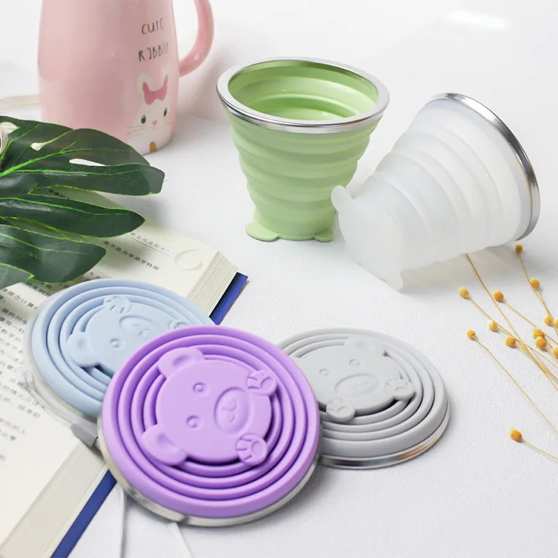 Opvouwbare Silicone Drinkbeker (4-Pack)