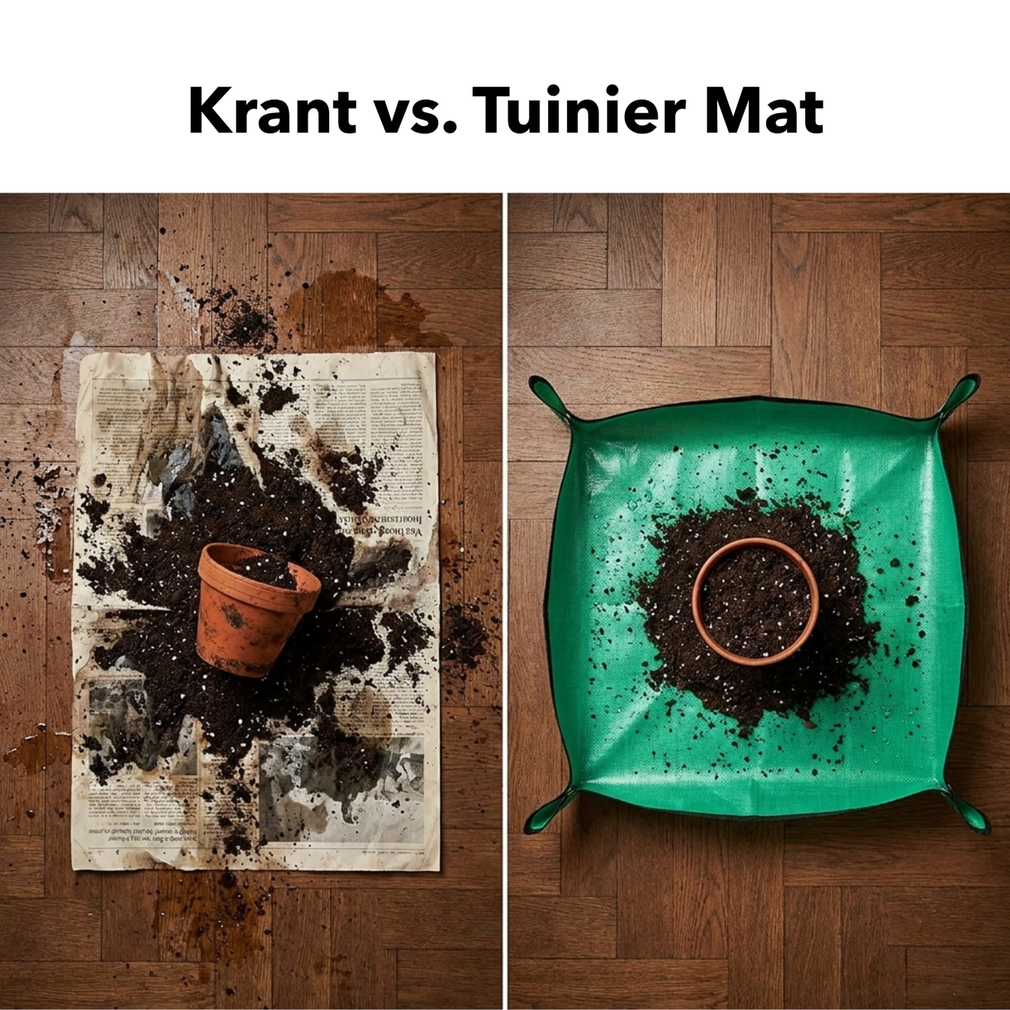 Tuinier Mat Pro - Vangt alles op tijdens het verpotten