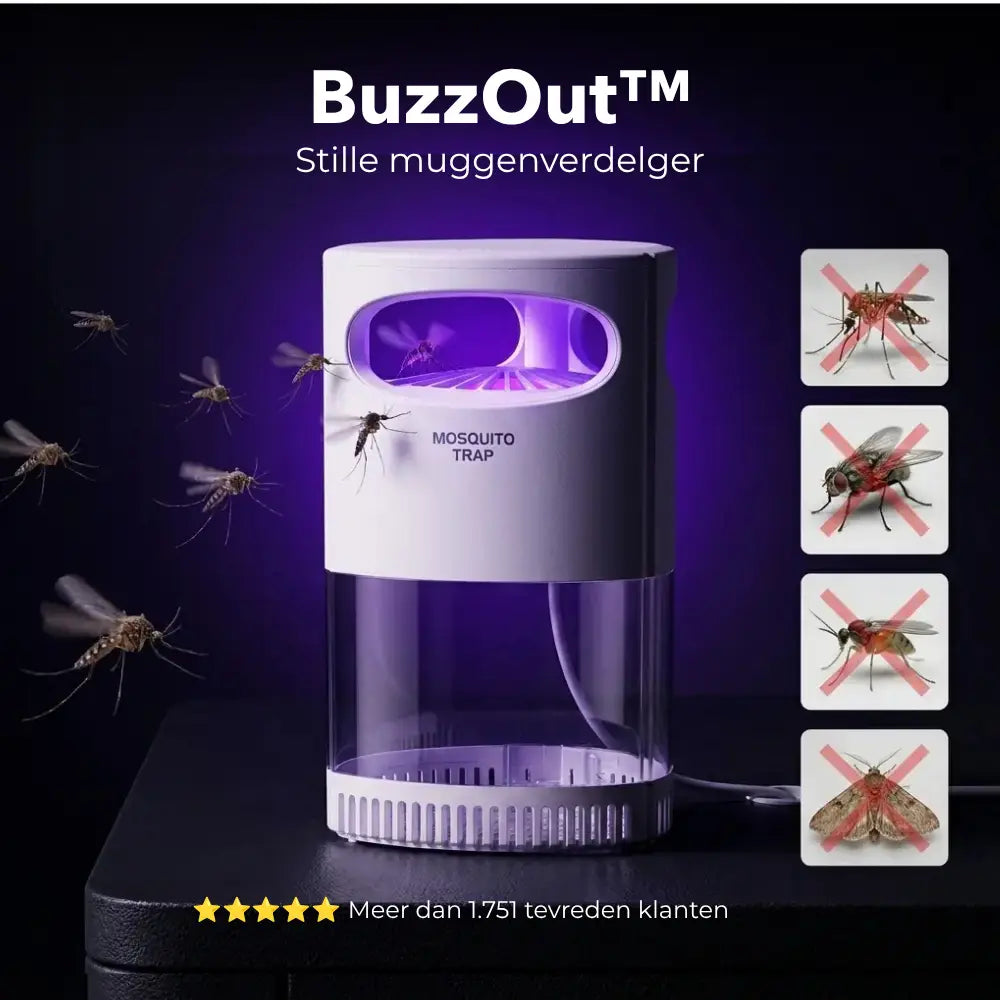 BuzzOut™ -  Stille Muggenverdelger