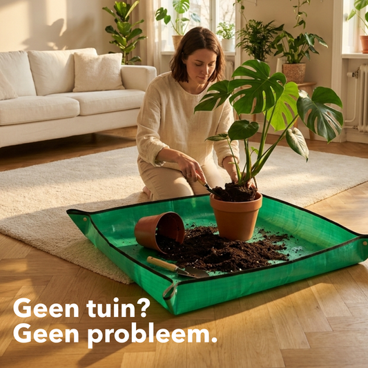Tuinier Mat Pro - Vangt alles op tijdens het verpotten