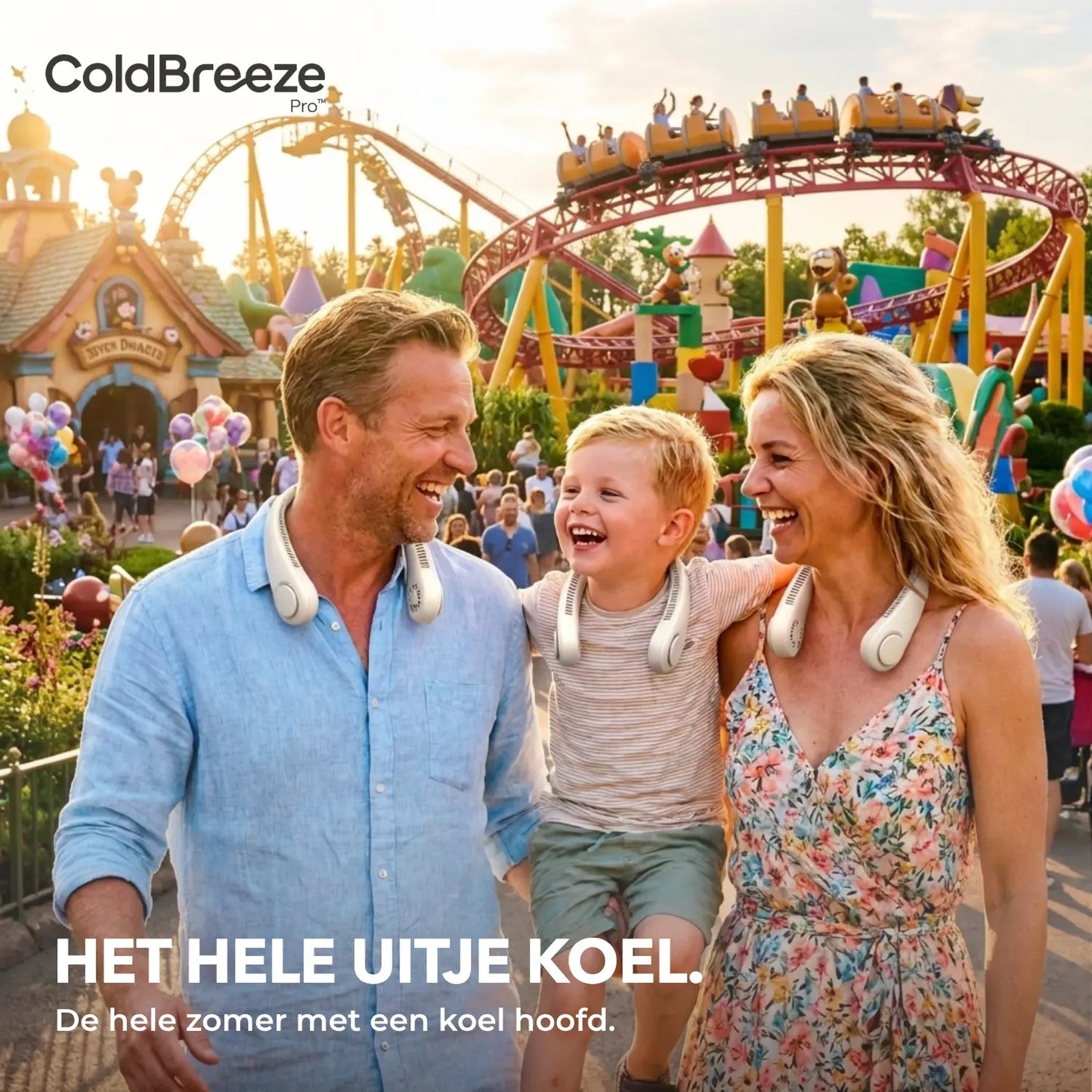 ColdBreeze Pro™ - De draagbare nekventilator die je de hele dag koel houdt