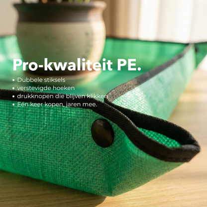 Tuinier Mat Pro - Vangt alles op tijdens het verpotten