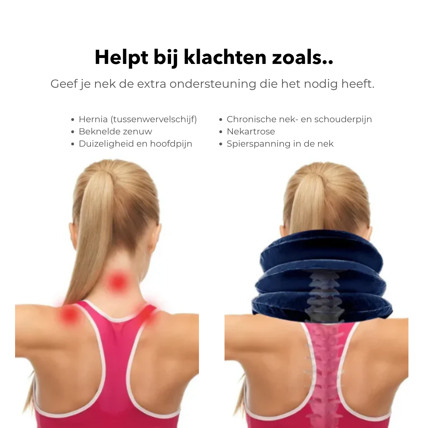 Anti-nekpijn kussen - Verlicht nekpijn en stijve schouders