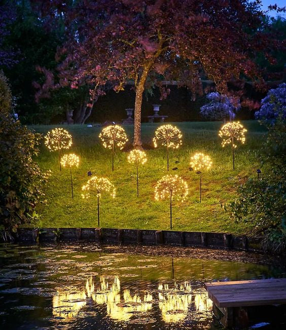 Magische Vuurwerk Tuinlampen (2-pack)