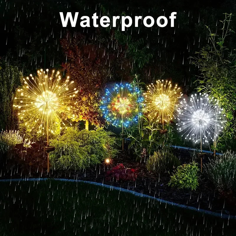 Magische Vuurwerk Tuinlampen (2-pack)