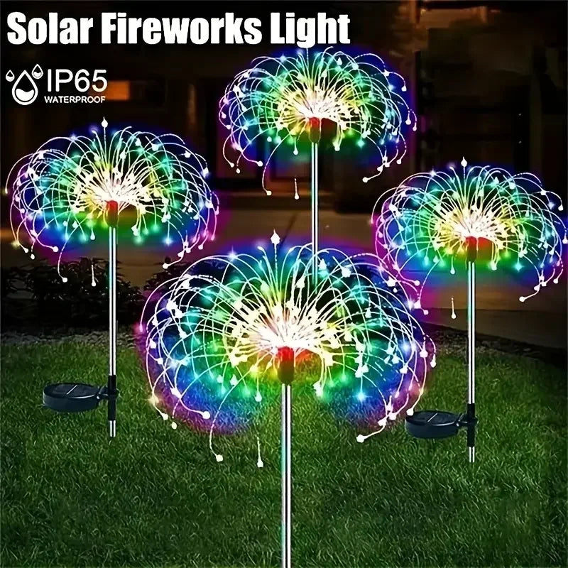 Magische Vuurwerk Tuinlampen (2-pack)