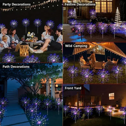 Magische Vuurwerk Tuinlampen (2-pack)