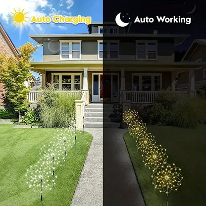 Magische Vuurwerk Tuinlampen (2-pack)