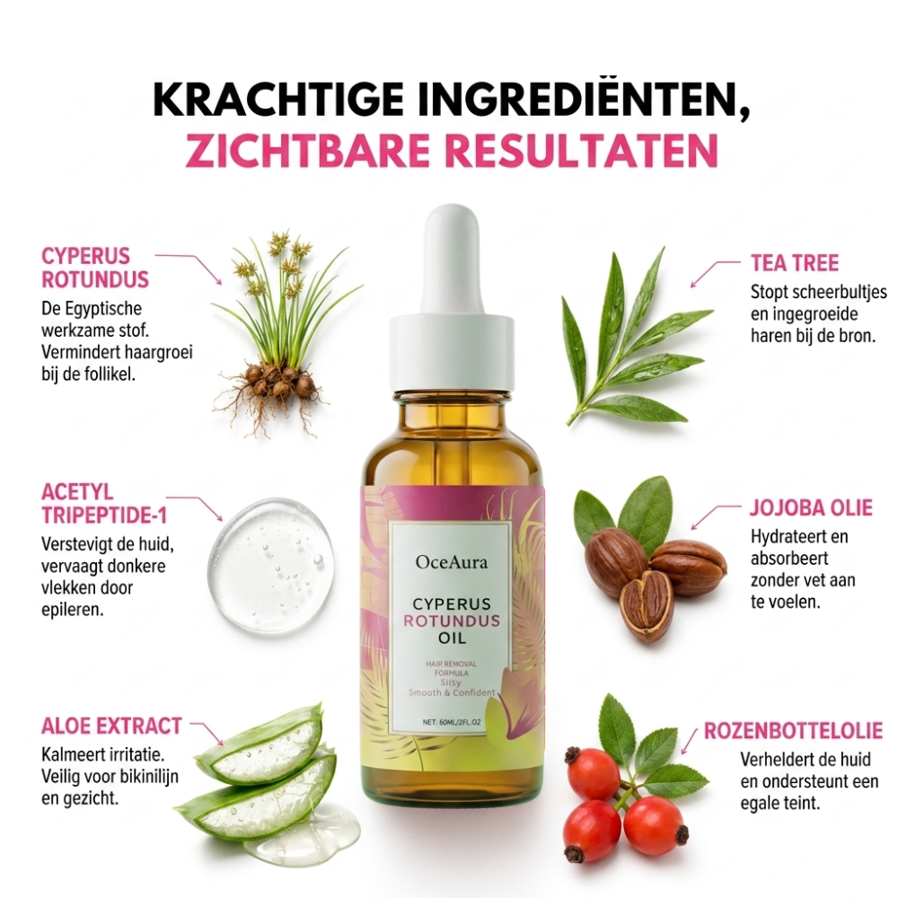 Anti haargroei olie - Effectiever dan laseren!