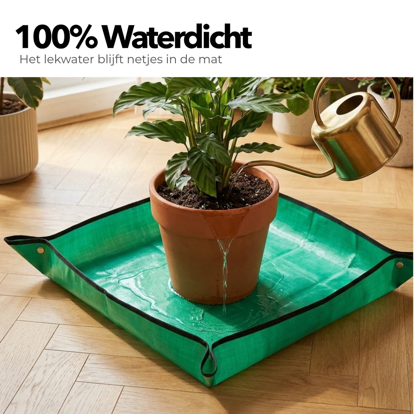 Tuinier Mat Pro - Vangt alles op tijdens het verpotten