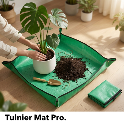 Tuinier Mat Pro - Vangt alles op tijdens het verpotten