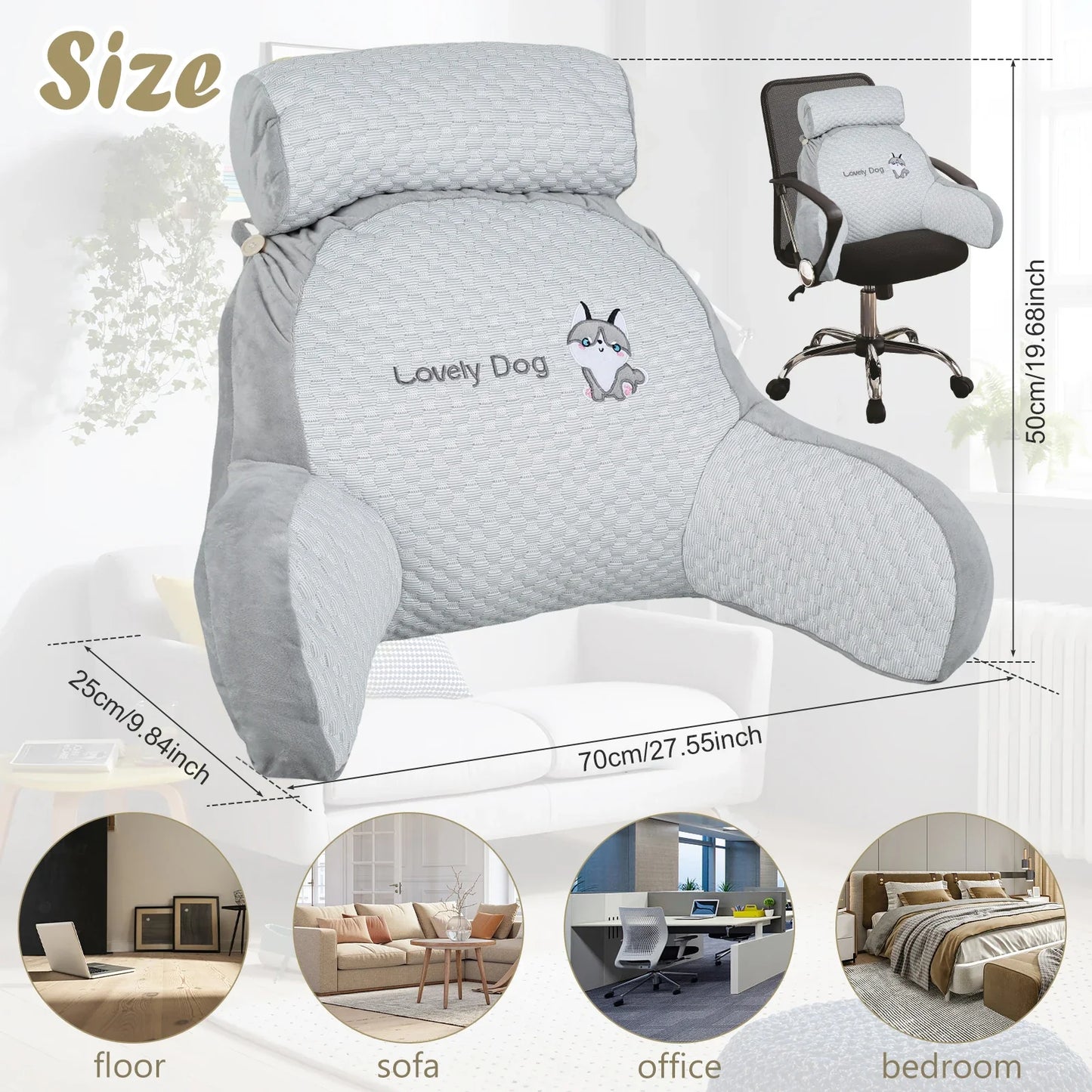 Loungy Kussen - Ergonomisch Design Verminder Rugpijn