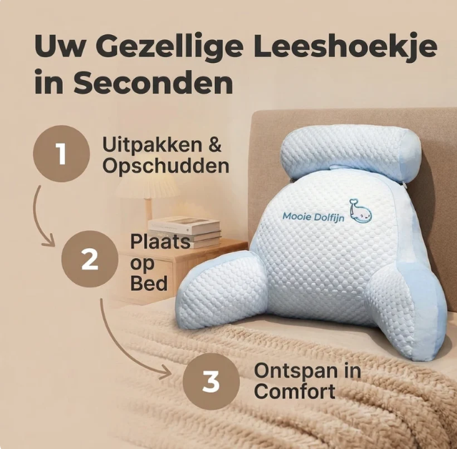 Loungy Kussen - Ergonomisch Design Verminder Rugpijn