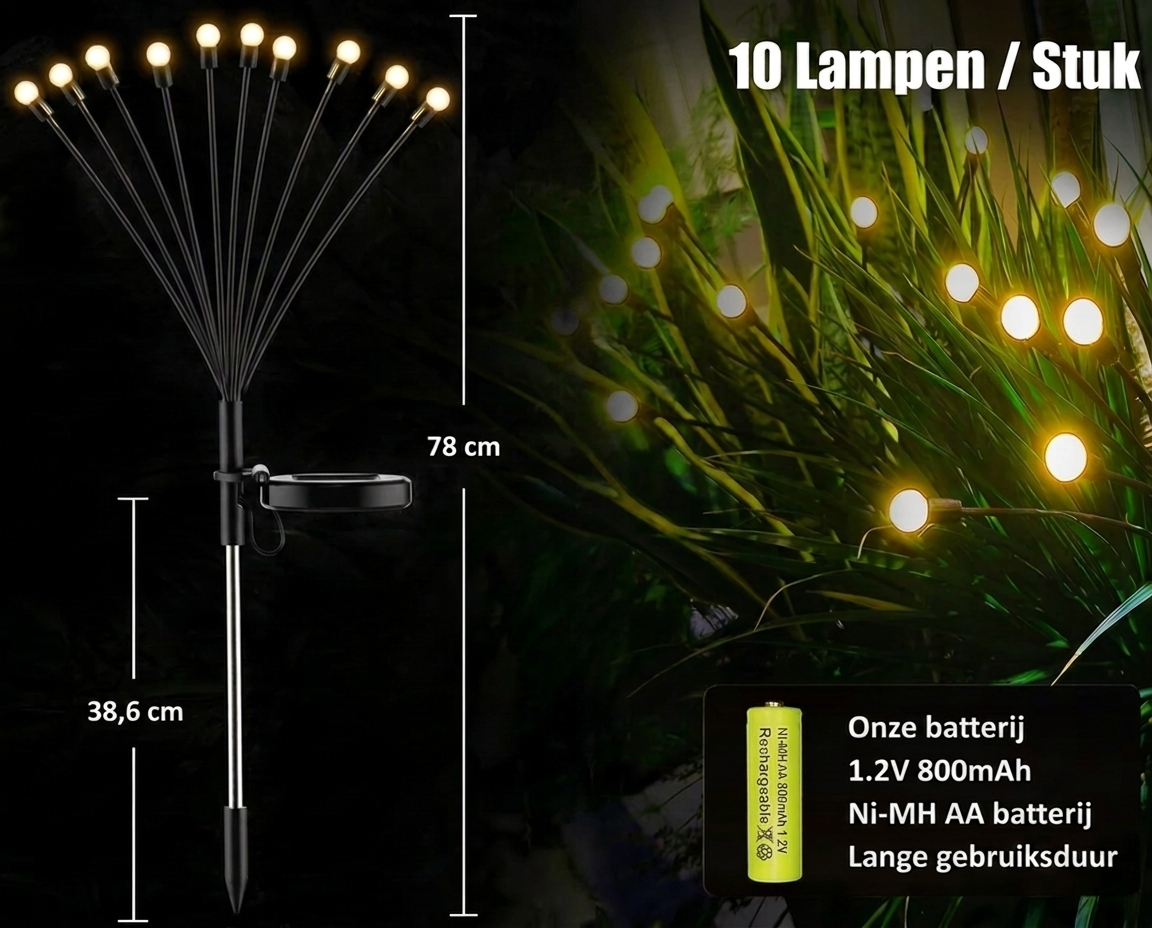 Firefly Tuinlampjes - voor een magische tuin (2-pack)