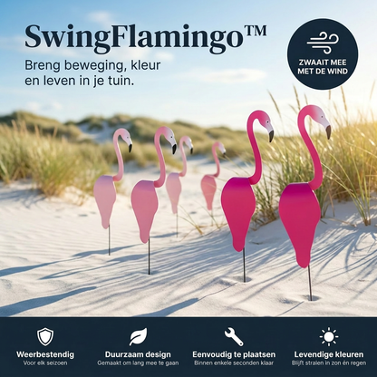 SwingFlamingo™ Geef je tuin een vrolijke tropische sfeer (Set van 2)