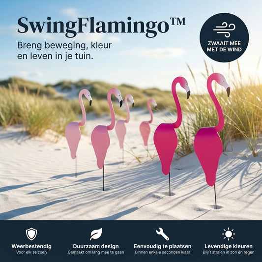 SwingFlamingo™ Geef je tuin een vrolijke tropische sfeer (Set van 2)