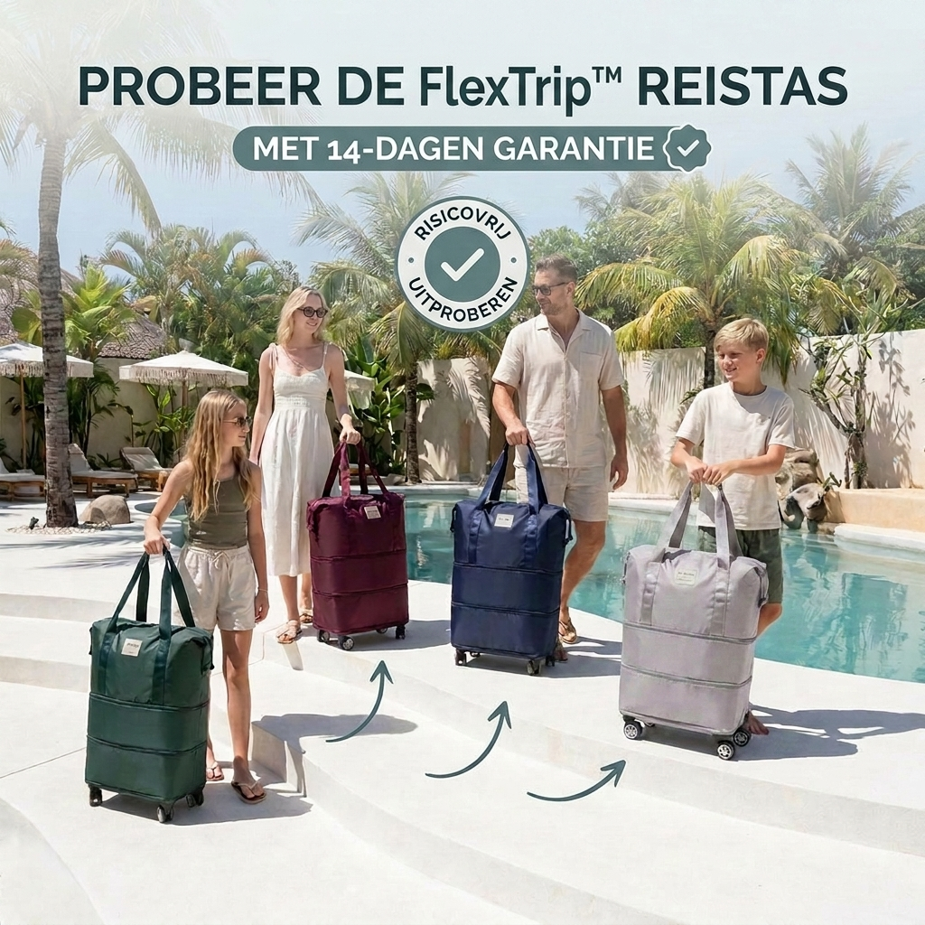 FlexTrip™ Reistas - Eén Tas Voor Alle Vakanties